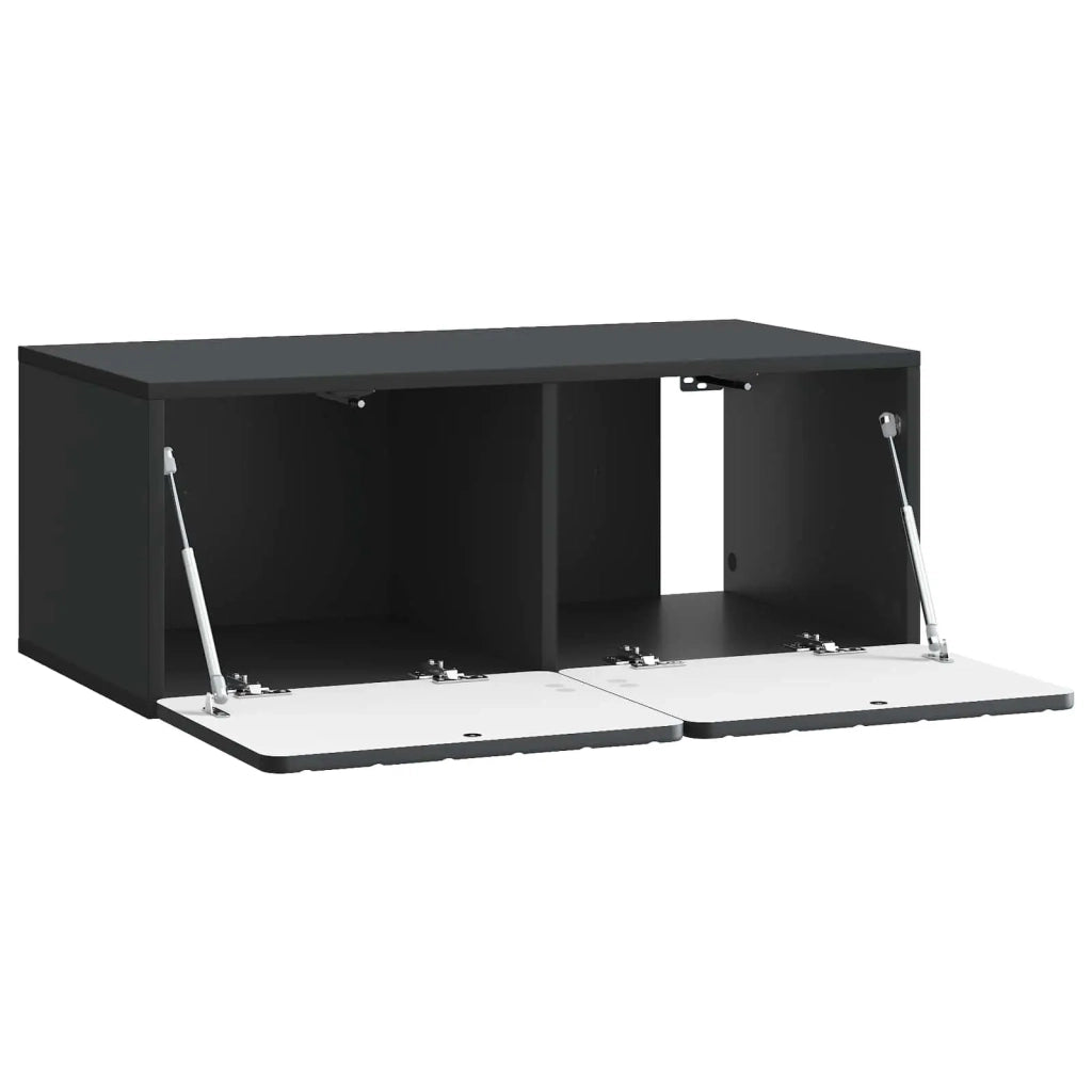 Mobile Porta TV da Muro Nero 78,5 x 41 x 30 cm 898346