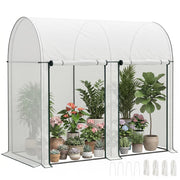 Serra da Giardino con Doppia Porta ¨C zephmum ¨C 200x100x178 cm Bianco