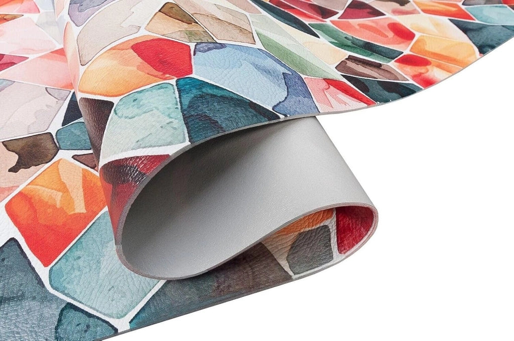 Tappeto Cucina Gomma Pvc 51x120 cm Antimacchia Passatoia Antiscivolo Antisfilo Lavabile Dis_B