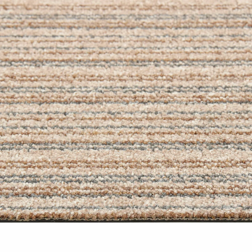 Tappeto 20 pcs Beige Striato 50 x 50 cm 100% Polipropilene