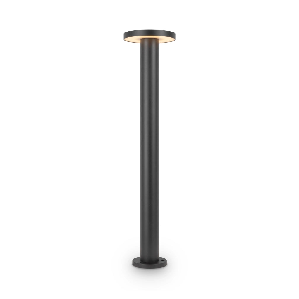 Lampada Da Terra Moderna Per Esterno Metallo Grafite Led 12W Ip65
