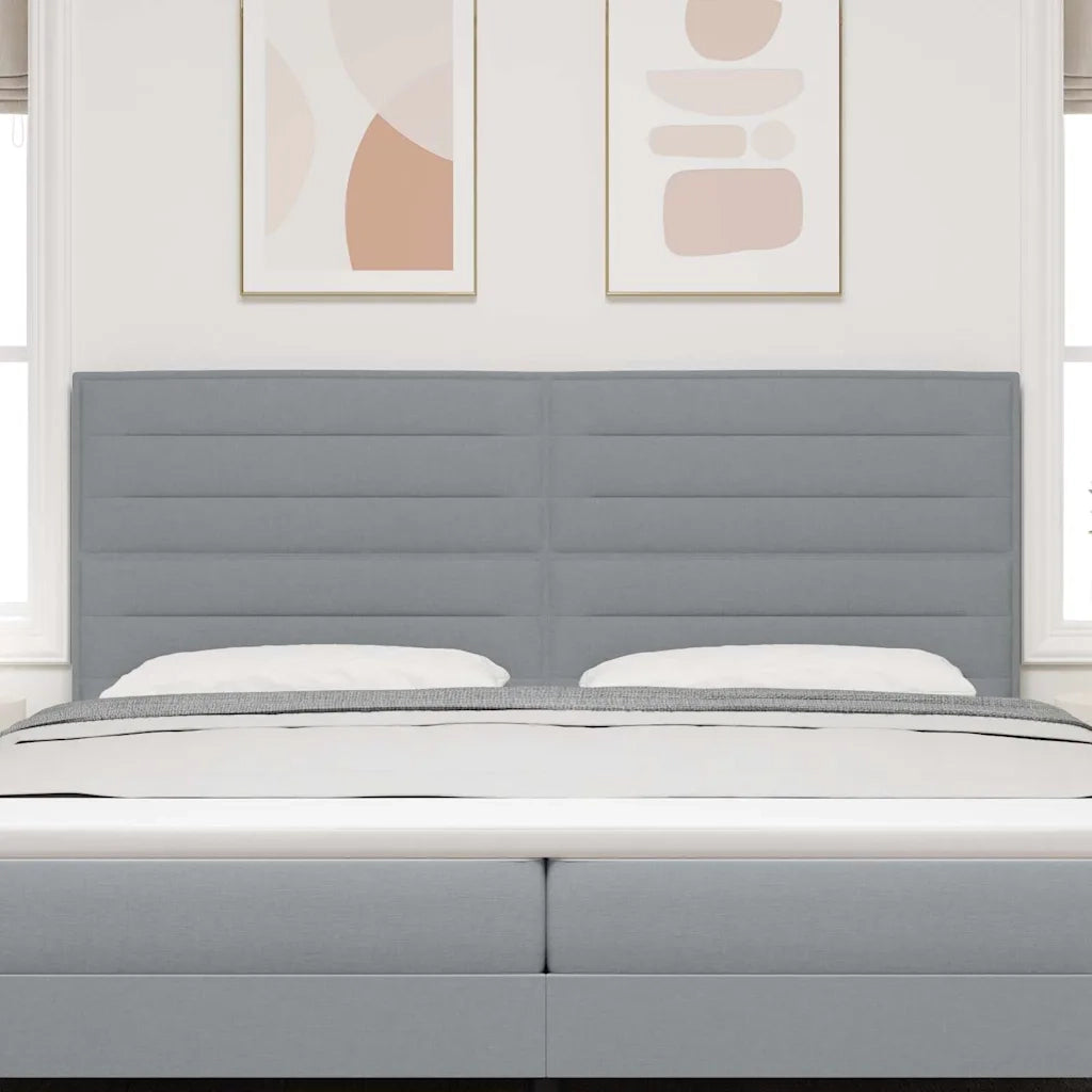 Testiera | Testata Grigio chiaro 200 cm Tessuto