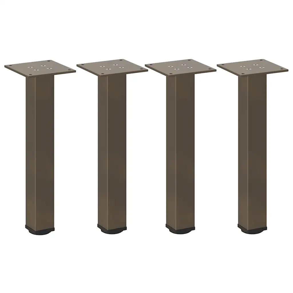 Gambe per Tavolino da Caffè 4 pz Acciaio Naturale 30-32 cm Acciaio 4012451