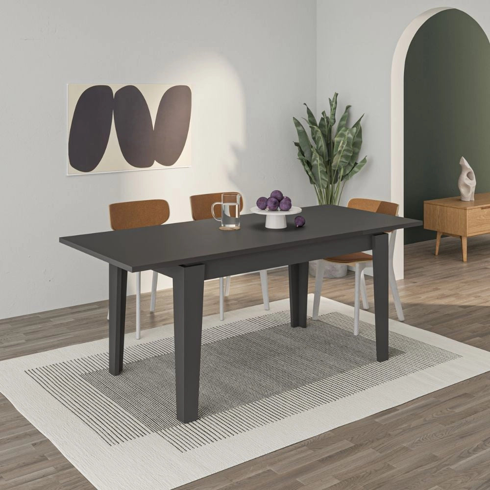 Tavolo allungabile Tolmen 140x80 cm colore antracite