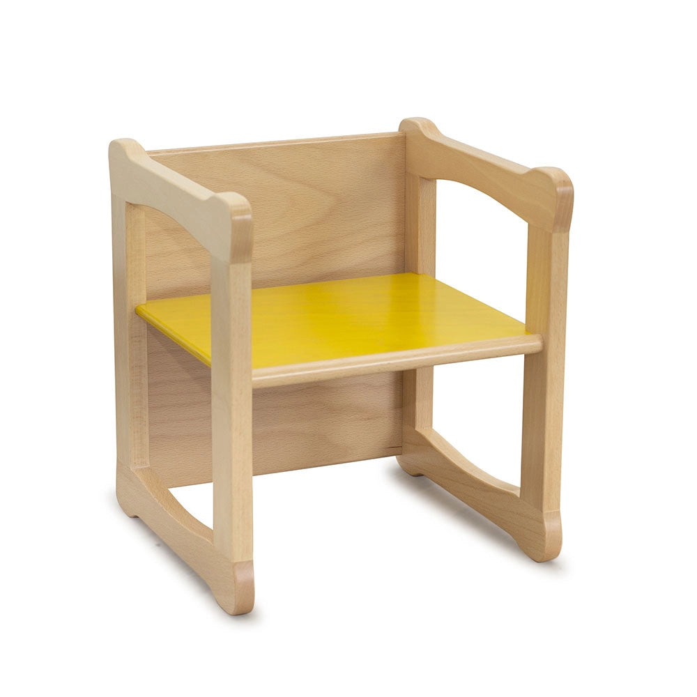 Sedia Dixi/Q Adex Colore: Giallo, Materiale: Legno di Faggio