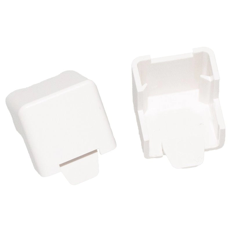 2 PZ Angolo Esterno Connettore Angolare Per Canaline Passacavi 20X10mm Made In Italy