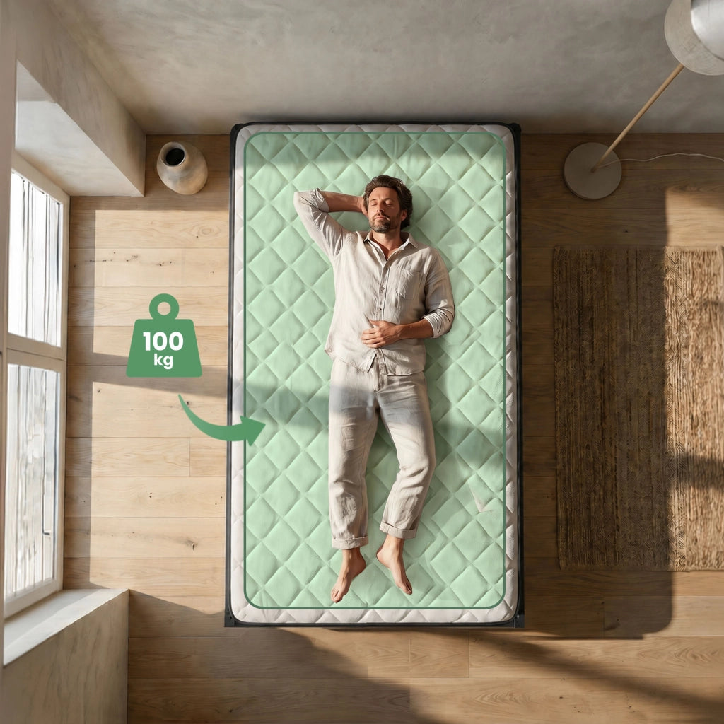 Struttura Letto Pieghevole in Metallo con Materasso Rete a Doghe 120x200 cm Nero Letto per Ospiti 9 Gambe 20 Doghe