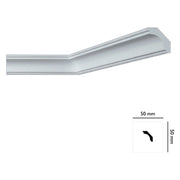 CORNICE DECORATIVA PER SOFFITTO mod. I707 - mm. 50 x 50 x 2 mt- 55 pezzi  - BOVELACCI