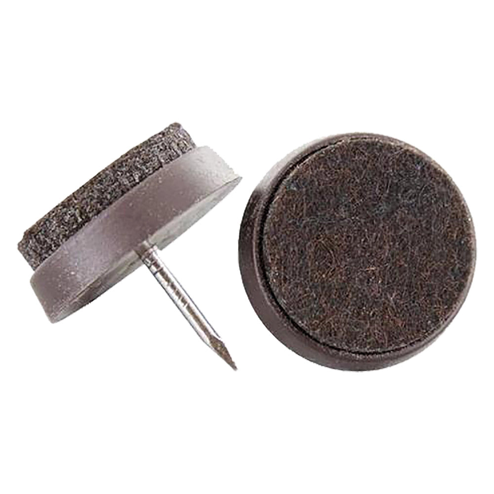 SCIVOLI PER MOBILI CON FELTRINO mm 24 - colore marrone  - BricoGo