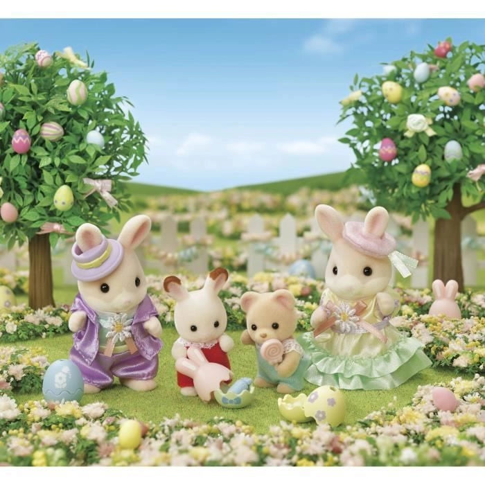 La caccia alle uova per i fratelli e le sorelle Rabbit Marguerite - Famiglie Sylvanian