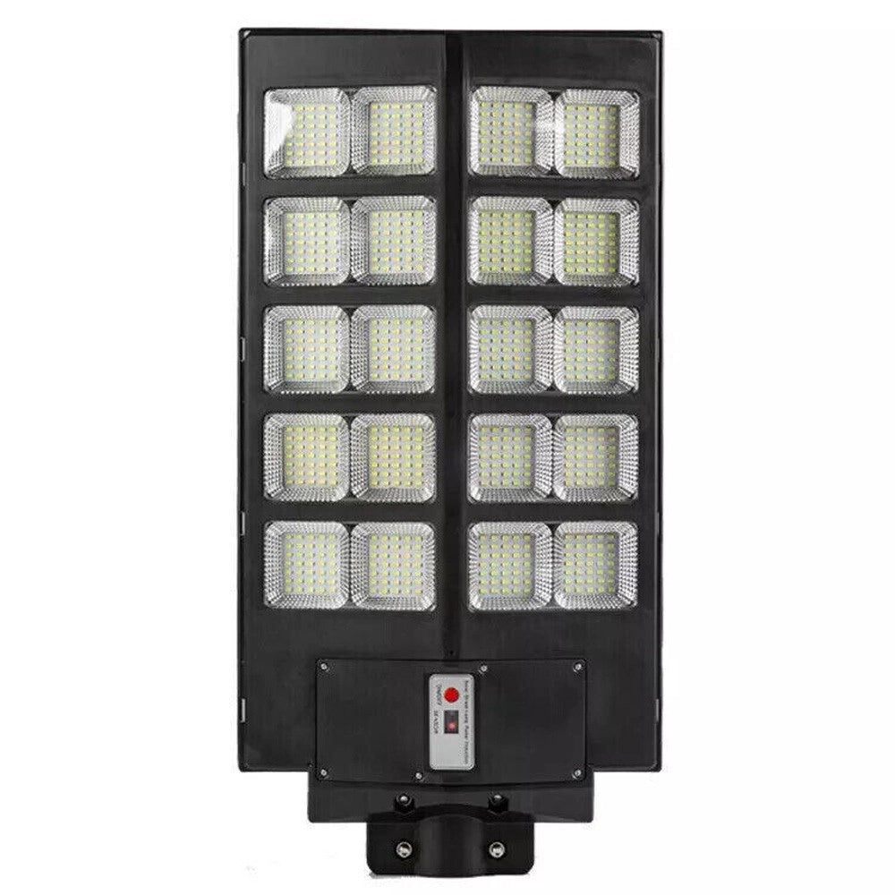 Trade Shop - Faro Led Lampione Stradale Con Pannello Solare 1000 W Crepuscolare Con Staffa -