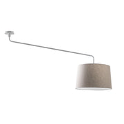Vivien Plafoniera Bianca, Paralume Conico Avorio, Attacco E27, Potenza 75W, IP20, Diametro 48cm - Rossini Illuminazione