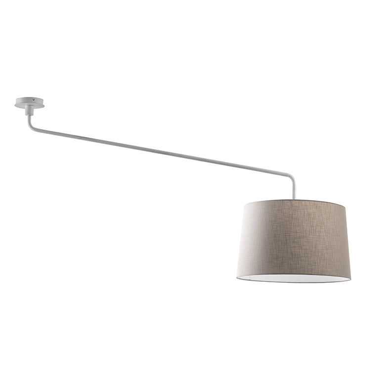 Vivien Plafoniera Bianca, Paralume Conico Avorio, Attacco E27, Potenza 75W, IP20, Diametro 48cm - Rossini Illuminazione
