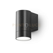 GES1061- APPLIQUE 1 LUCE ATTCACO GU10 COLORE GRIGIO ANTRACITE IN ALLUMINIO IP54 H.11,5CM