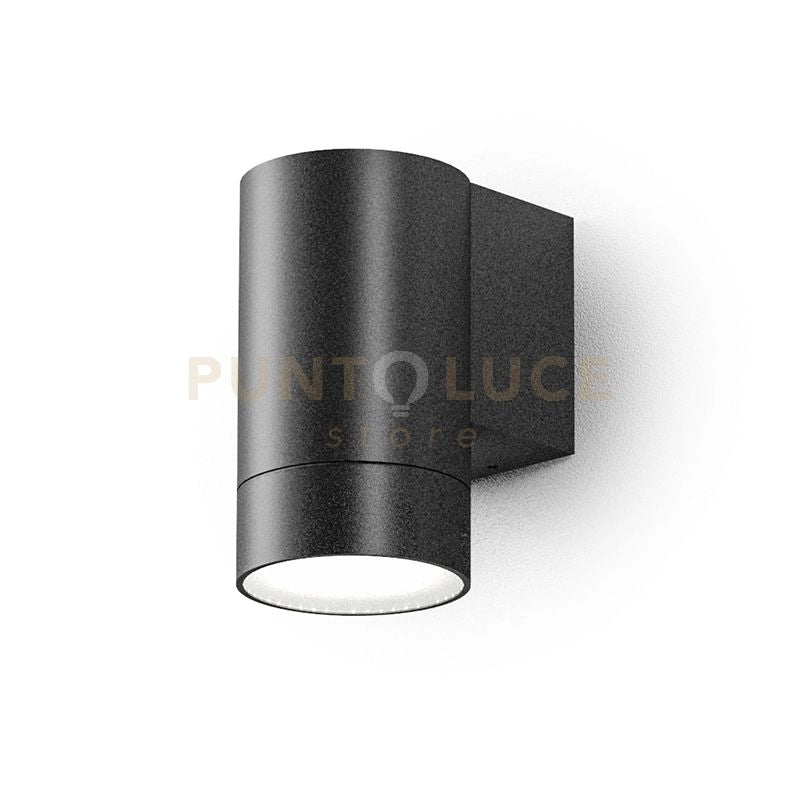 GES1061- APPLIQUE 1 LUCE ATTCACO GU10 COLORE GRIGIO ANTRACITE IN ALLUMINIO IP54 H.11,5CM