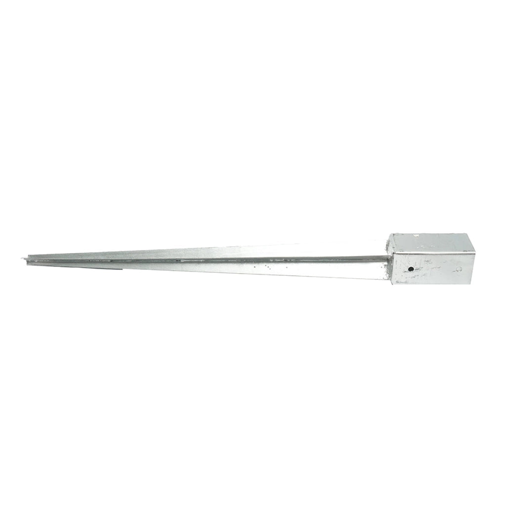 Supporto per palo tipo picchetto 71x71x900mm, acciaio zincato, galvanizzato