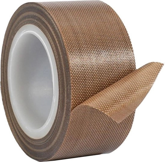 Nastro Teflon 35 mm x 10 m - spessore 0,18 mm - cinta di alta temperatura per macchina per vuoto - stampante 3D.