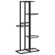 Piedistallo per piante | Sostegno per piante a 5 Piani 43x22x98 cm in Metallo Nero