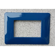 Trade Shop - Placchette Placche In Abs Per Serie Matix Bticino Compatibile 3 4 6 Moduli Color - Blu -4 Fori     -