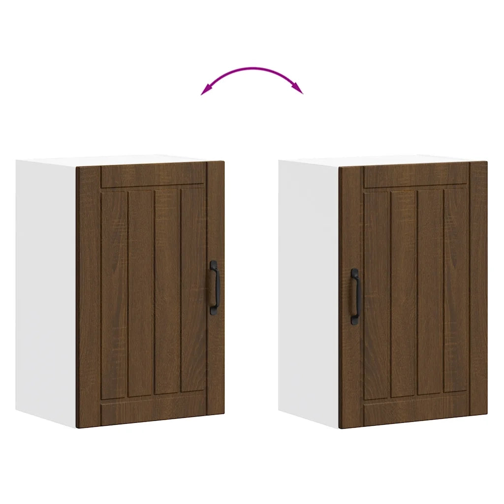 Pensile da Cucina Lucca Rovere Marrone in Legno Multistrato 853794
