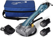 Tegelzuignap elettrica 2000W - Zuignap per tegli - Portatile per tegli - Trasportatore di tegli - 12000r/min - Con 2 batterie - Blu