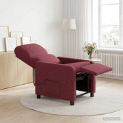 Divano Sedia-Poltrona reclinabile Rosso Vino Tessuto 626722