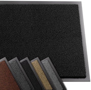 Mattezza superiore per porte per interni ed esterni, raccoglitore di sporco, antiscivolo, lavabile e resistente all'usura, tappeto per ingressi e spazi all'aperto, passamano, sottile 60x90cm, nero