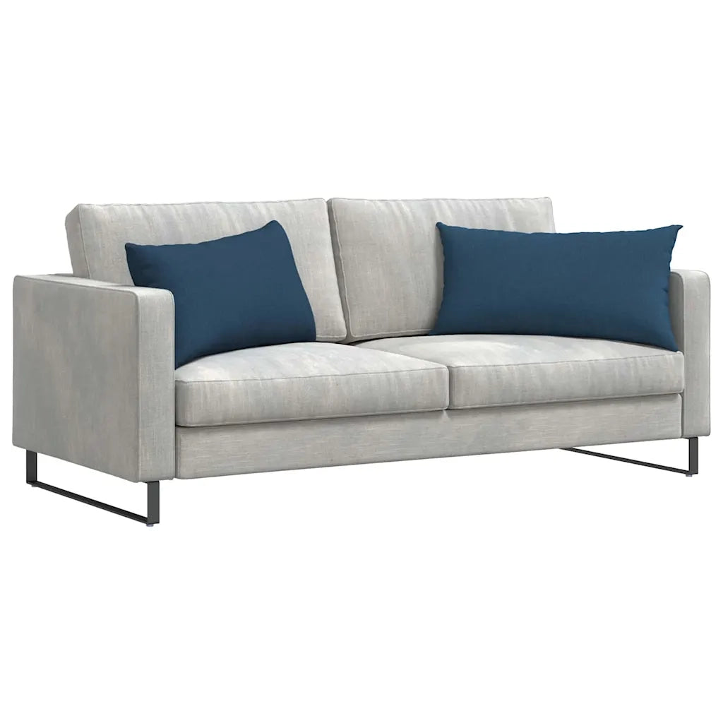 Cuscini da Divano 2 pcs Blu 80 x 40 cm Tessuto