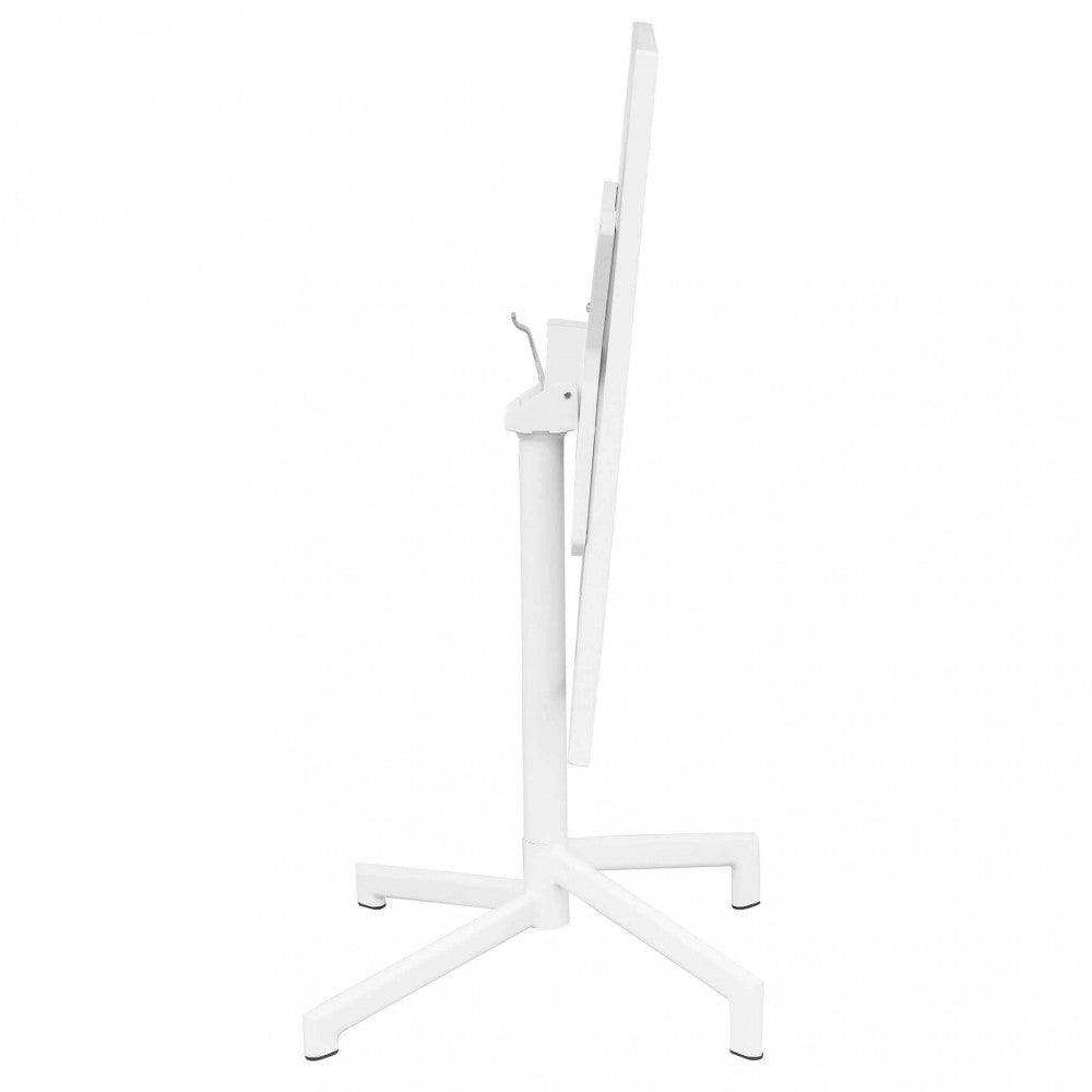 Tavolo Vega 70x70x73 h cm in Acciaio Bianco