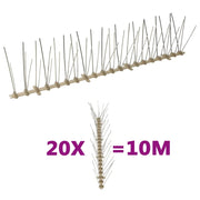 Set Dissuasori per Uccelli e Piccioni 20 pz 5 File 10 m cod mxl 56473