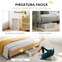 Recinto per Cani a 8 Pannelli Modulabili con Chiusura Automatica, in Acciaio e ABS, 61x3x75 cm, Bianco