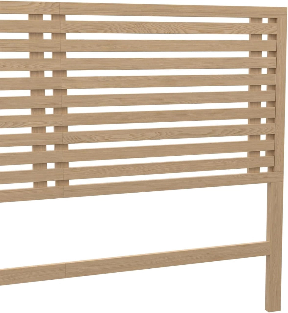 Cabecero de listones de madera clara AVA 160 CM