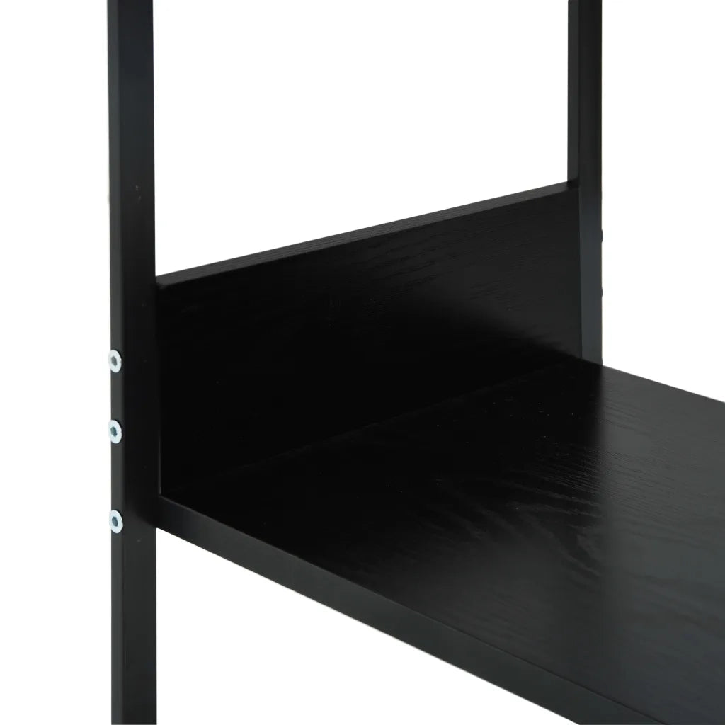 Scaffale Libri Piccolo Dritto Nero 33,5x39,6x79,7cm Multistrato 288232