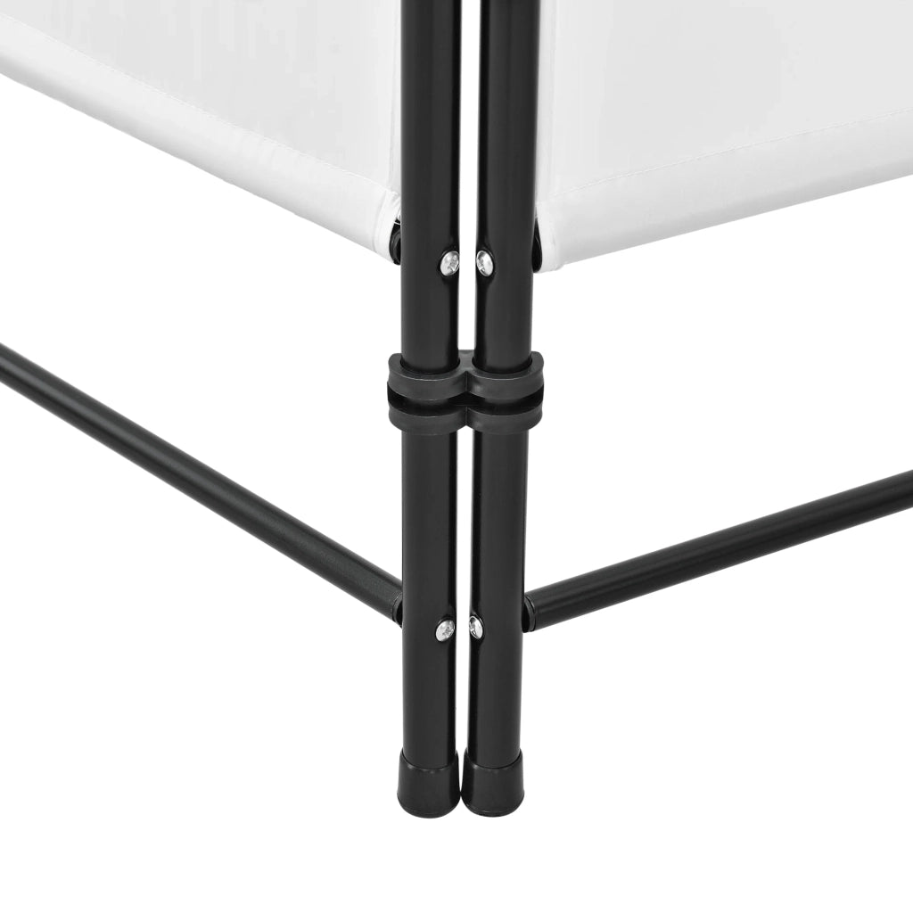 Schermo divisorio per la privacy a 3 pannelli 171 x 120 cm bianco 03_0008055