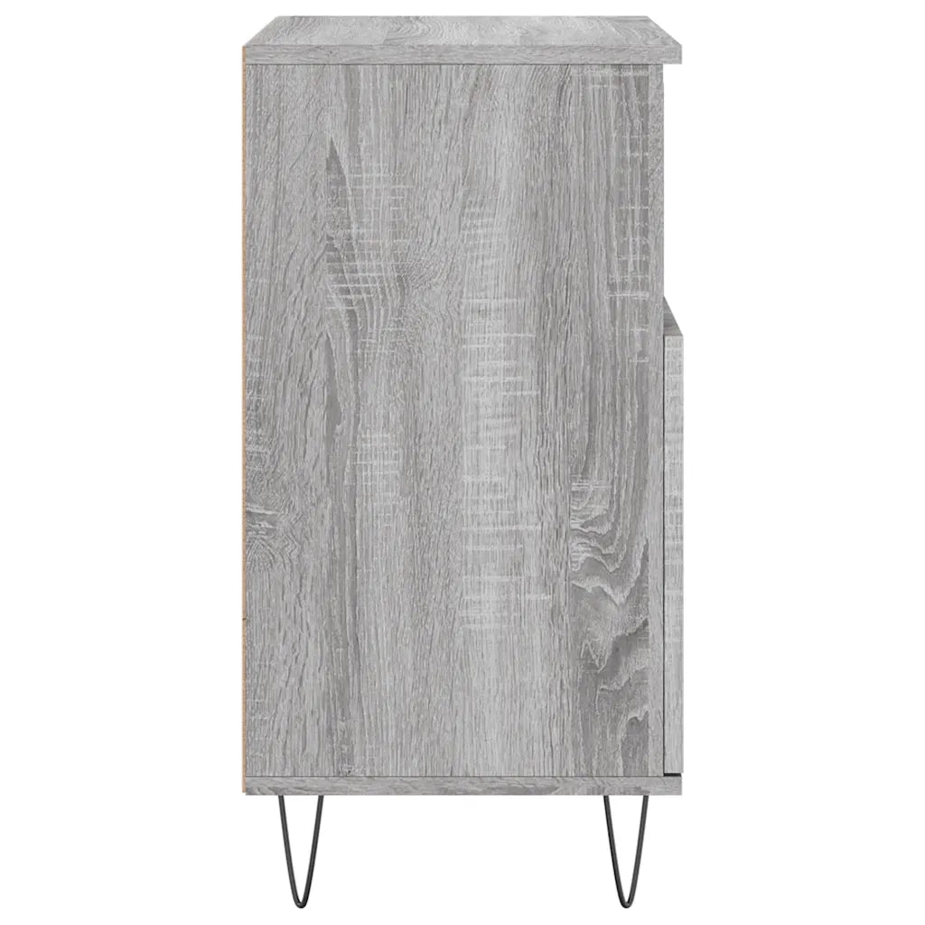Credenza Grigio Sonoma 60x35x70 cm in Legno Multistrato 831194