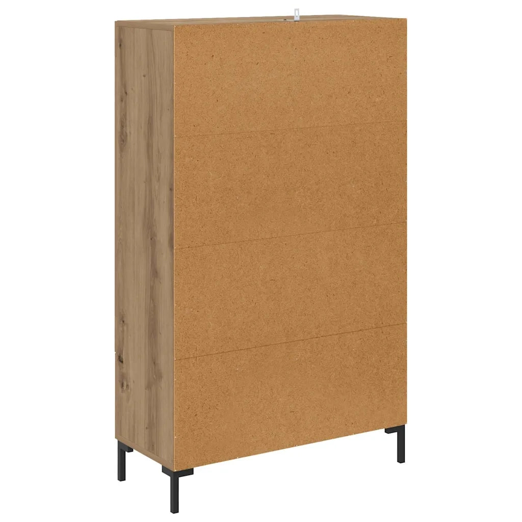 Credenza con Cassetto-Buffet-Armadio da cucina Rovere artigianale 69,5 x 31 x 115 cm 476925