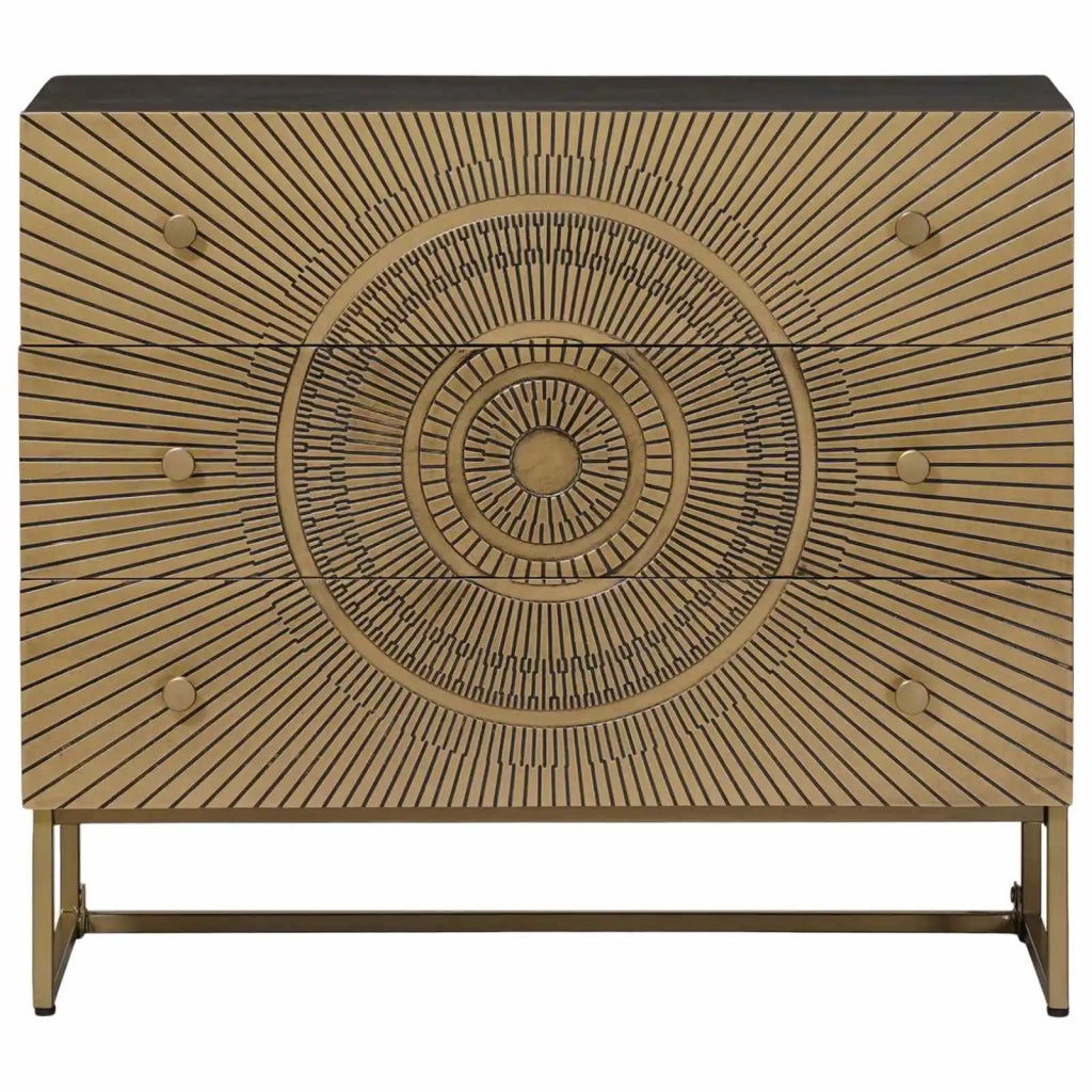 Mobile con Cassetti con cassetto Ottone 75 x 30 x 65 cm