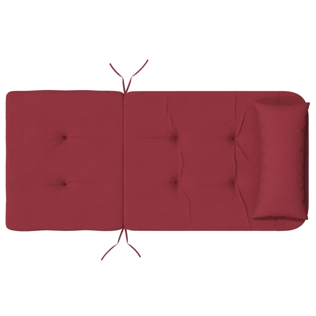 Cuscini per Sedia Adirondack 2 pz Rosso Vino in Tessuto Oxford 361839