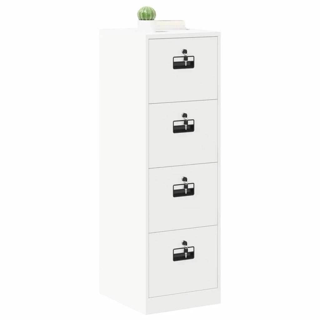 Armadio per File con cassetto 2 pcs Bianco 44 x 50 x 139 cm