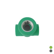 TEE FILETTATO FEMMINA IN POLIPROPILENE- 3/4 x Diam. 25 Grigio- DH- pezzi 1
