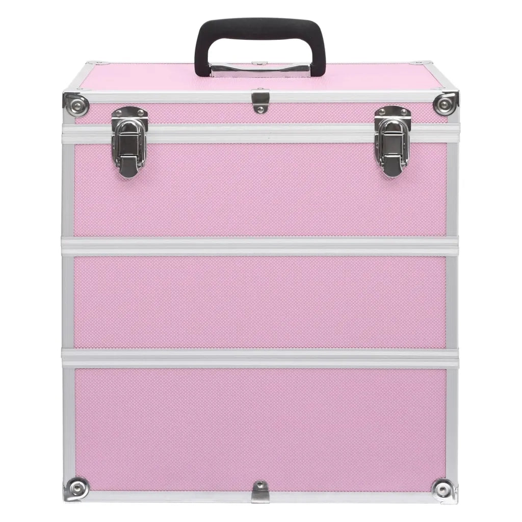 Valigia per Cosmetici 37x24x40 cm Rosa in Alluminio CFW8139061