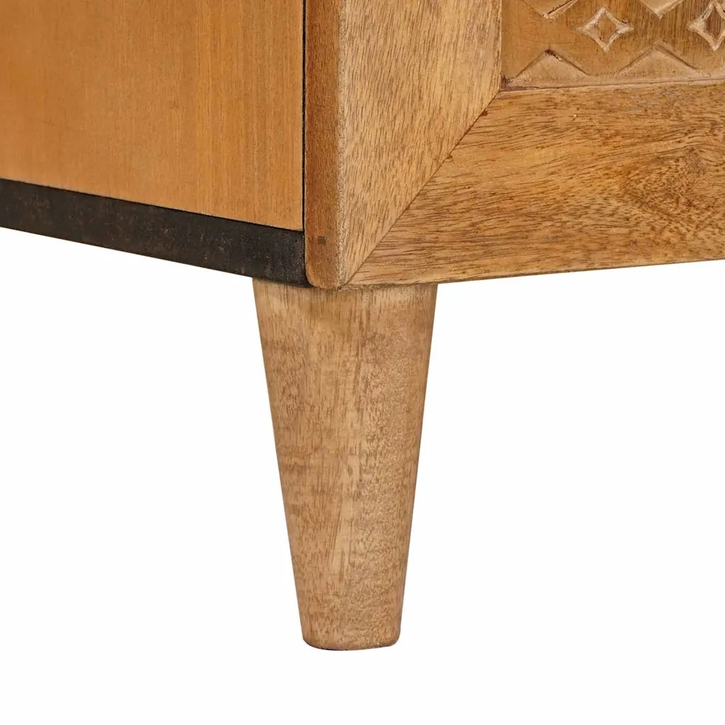 Credenza Marrone chiaro 60 x 33 x 75 cm legno massello di mango 4018082