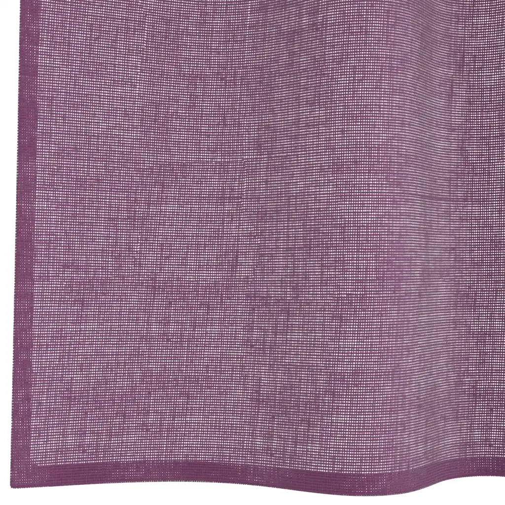 vidaXL Tende in Voile con Passanti 2 pz Viola 140x225 cm