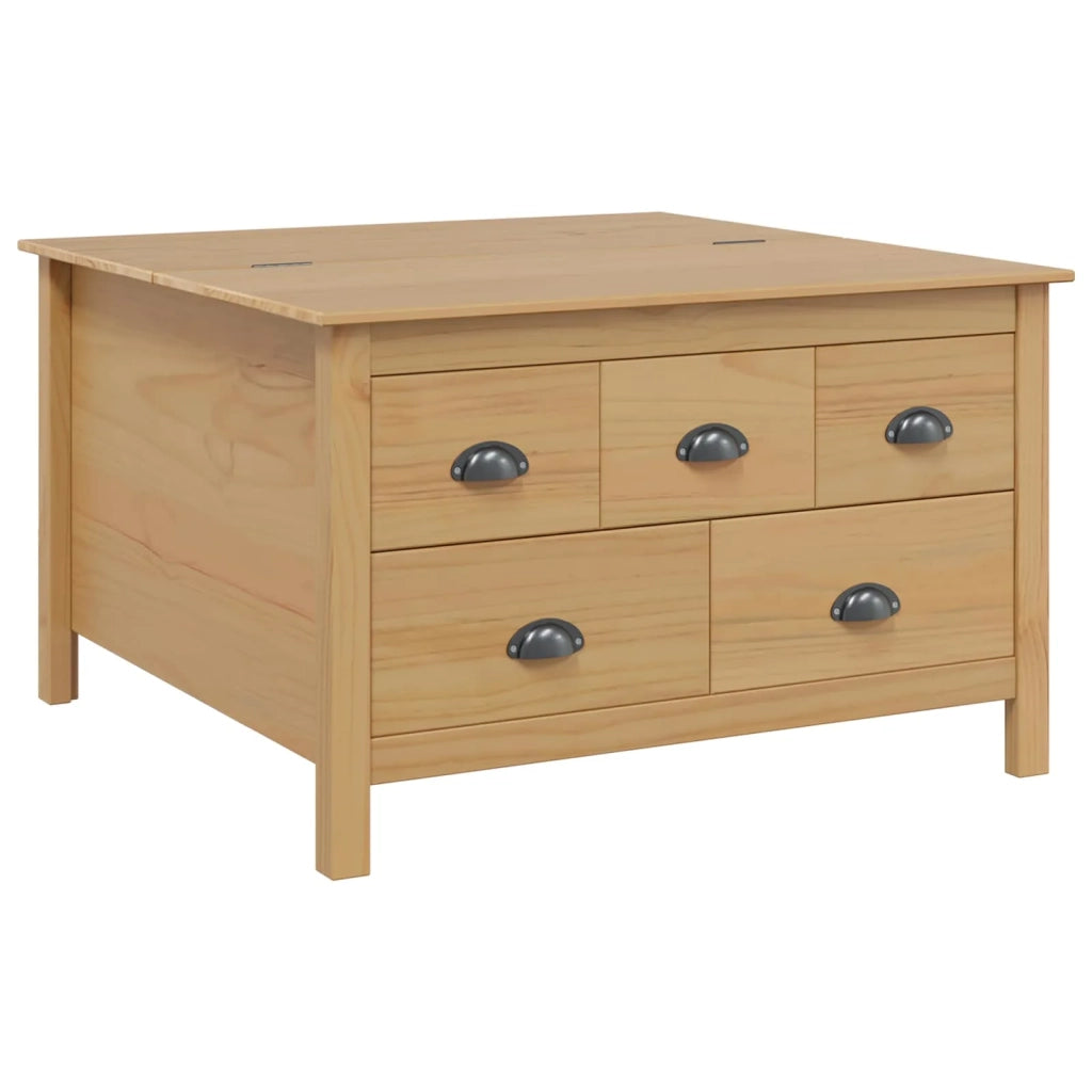 Tavolino da salotto HILL Marrone miele 79,5 x 79,5 x 49 cm 42025040