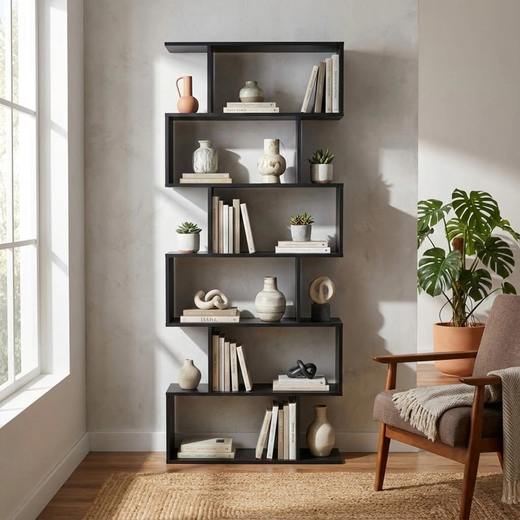 Libreria Moderna di Design in Legno Composito cm 80x23 5x190 5 - SAMU