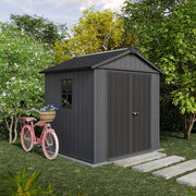 Casetta da giardino NEWTON PLUS 757 - 4.4mÂ² - Grigio