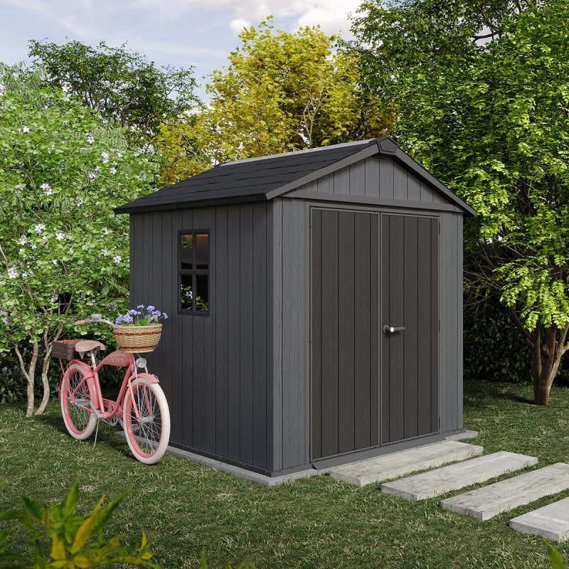 Casetta da giardino NEWTON PLUS 757 - 4.4mÂ² - Grigio