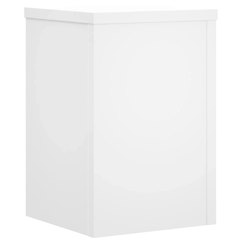 Portavasi mobili per fiori set da 2 25 x 25 x 35 cm legno ingegnerizzato bianco 02_0045269
