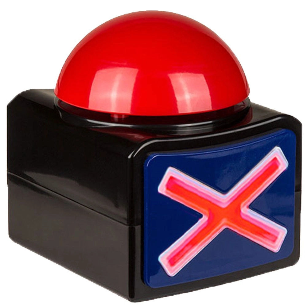 Trade Shop - Buzzer In Plastica Con Luce Led Effetti Sonori Altoparlante Quiz Show Gioco Tv -