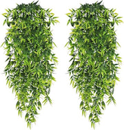 340 cm Kunsthangplanten a fiori di plastica - Bambù artificiale per interni e esterni - Decorazione estetica per casa, giardino, muro - Pacchetto da 4